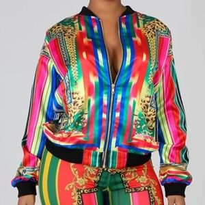 ultrachicfashion.com Jackets & Coats - Multi-color Jacket ultrachicfashion.com Jackets & Coats - Multi-color Jacket